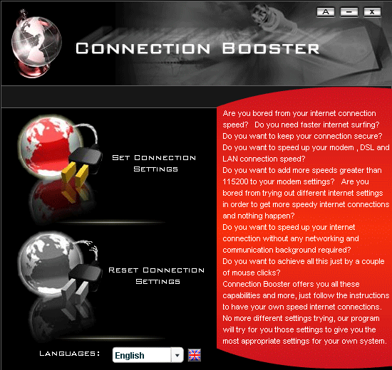 Connection Booster screenshot